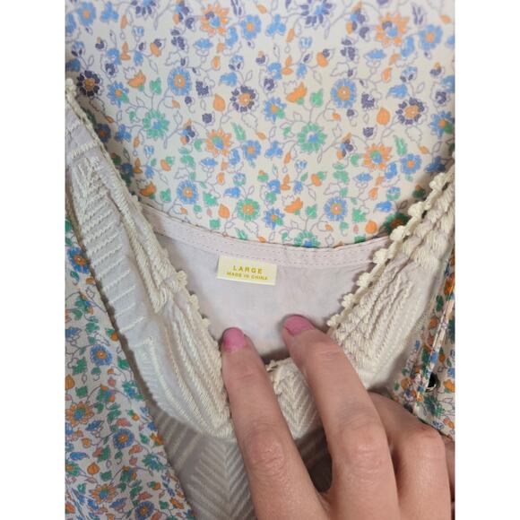 Meave Slip Dress with overlay Size Large - Picture 3 of 5